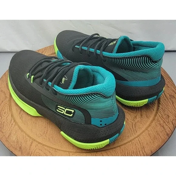 Under Armour 3Zero 3 SC Curry Black Sport Sneakers Youth's Sz 6.5Y 3022117-003 - Picture 9 of 14